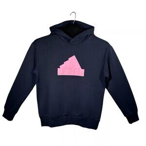 adidas Men's Future Icon Badge of Sport Jersey Sweatshirt Hoodie Sz M Navy Blue